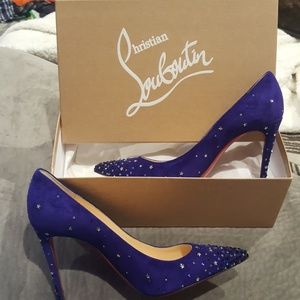 Christian louboutin purple heels